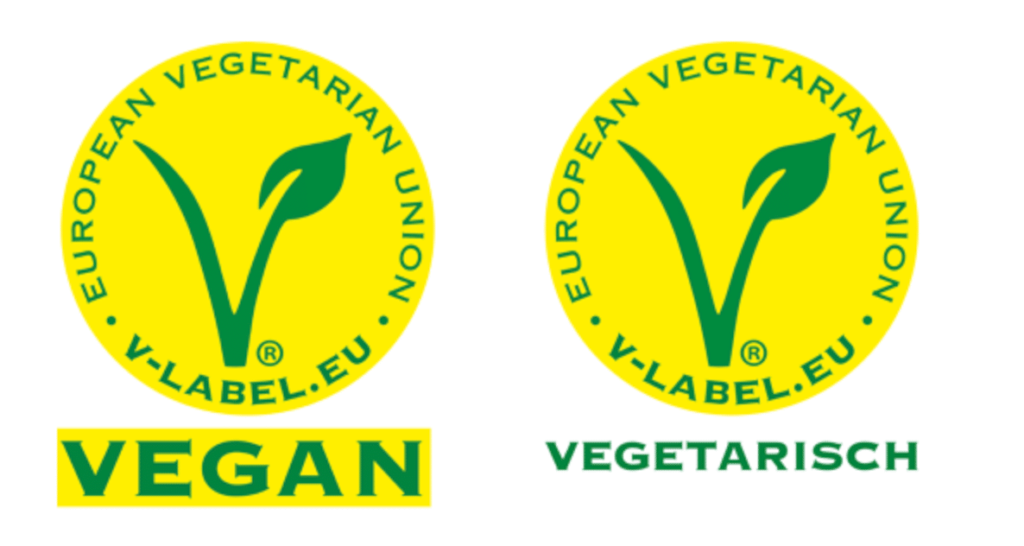 V Label Vegan - V Label Vegetarisch