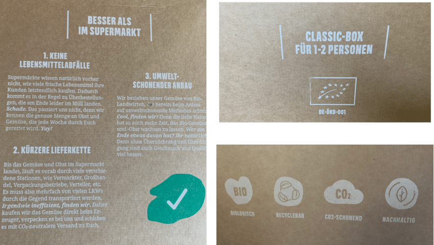 Die Verpackung der etepetete-Box