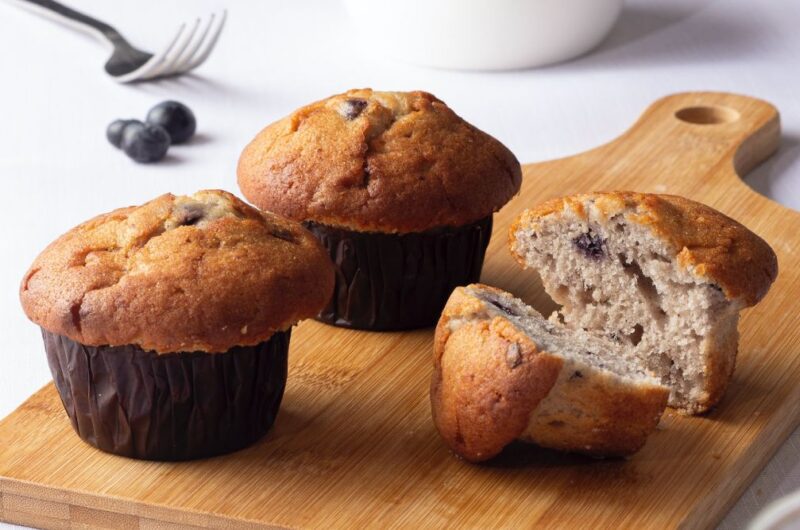 Vegane Muffins mit Heidelbeeren – Rezept